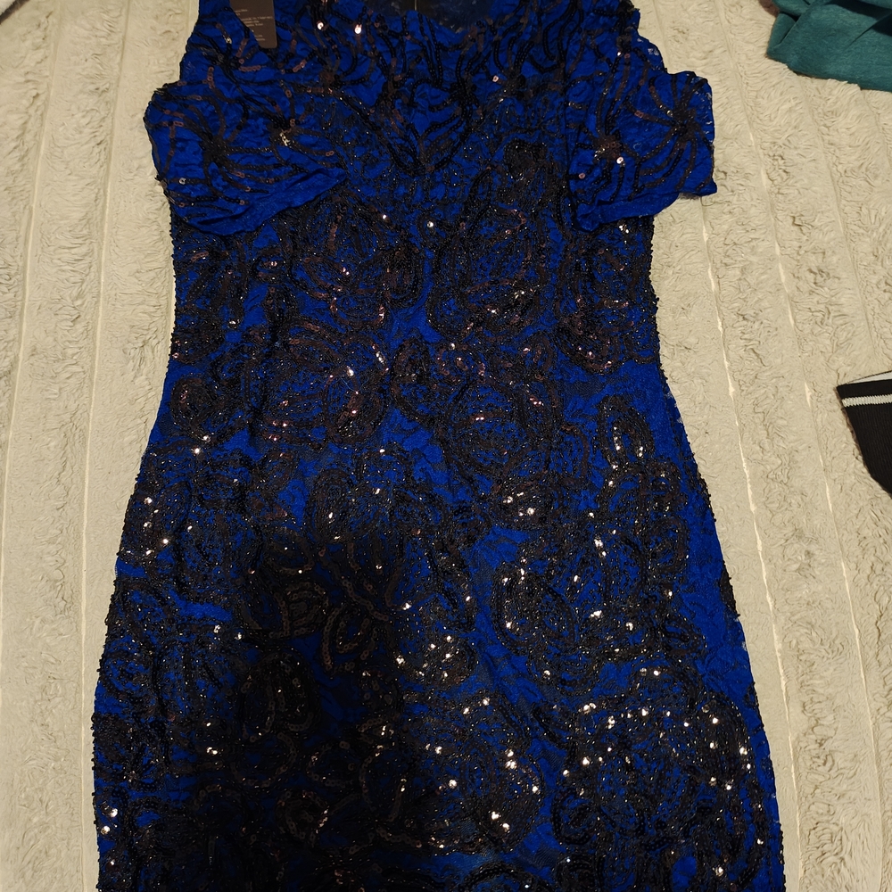 Others Follow Blue and Black Dress